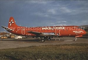 Bild des Verkufers fr Postkarte Carte Postale 71833570 Flugzeuge Zivil Parcel Force British World Vc.Viscount 806 G-OPFI Flugz zum Verkauf von Versandhandel Boeger