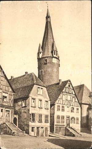 Postkarte Carte Postale 72145359 Ottweiler mit dem alten Turm Ottweiler