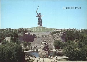 Bild des Verkufers fr Postkarte Carte Postale 71974504 Wolgograd Mutter Heimat ruft Wolgograd zum Verkauf von Versandhandel Boeger