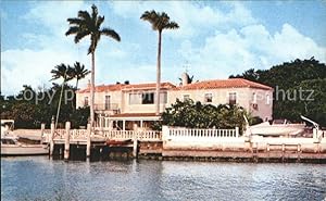 Bild des Verkufers fr Postkarte Carte Postale 71969092 Miami Florida Biscayne Bey waterfront home Anita Bryant zum Verkauf von Versandhandel Boeger