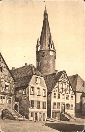 Postkarte Carte Postale 72145357 Ottweiler mit altem Turm Ottweiler