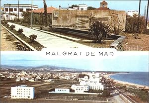 Postkarte Carte Postale 72259312 Malgrat de Mar Panorama Gedenkstein Malgrat de Mar