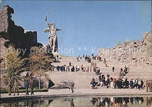 Bild des Verkufers fr Postkarte Carte Postale 72038106 Wolgograd Monumentalstatue Mutter Heimat ruft Wolgograd zum Verkauf von Versandhandel Boeger