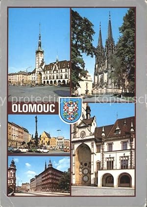 Postkarte Carte Postale 72263224 Olomouc Rathaus Wenzelsdom Dreifaltigkeitssaeule Olomouc