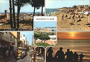 Postkarte Carte Postale 72297275 Malgrat de Mar Strand Teilansicht Malgrat de Mar