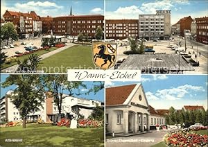 Postkarte Carte Postale 72506897 Wanne-Eickel Partie an der Sparkasse Altersheim Thermalbad Einga...