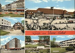 Postkarte Carte Postale 72506892 Wanne-Eickel Hauptstrasse Stadtbuecherei Post Bresser Haus Alten...