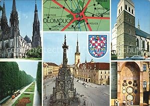 Postkarte Carte Postale 72408371 Olomouc Dom sv Vaclava Kostel sv Morice Smetanovy sady Nemesti M...