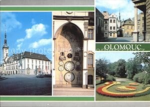 Postkarte Carte Postale 72559765 Olomouc Namesti Miru Rathaus Uhr Olomouc