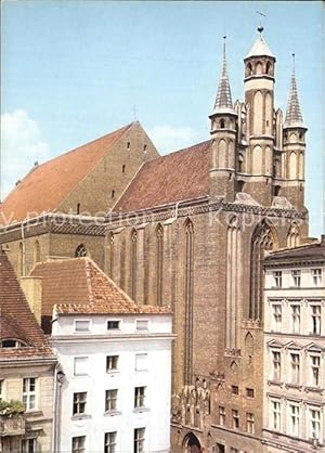 Postkarte Carte Postale 72435408 Torun Thorn Kirchenpartie