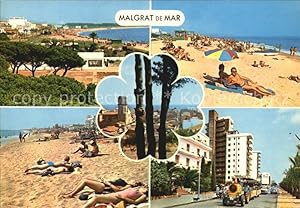Postkarte Carte Postale 72456399 Malgrat de Mar Strand Malgrat de Mar