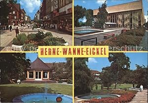 Postkarte Carte Postale 72525435 Wanne-Eickel Fussgaengerzone Kurhaus Pavillon Brunnen Park Herne