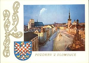 Postkarte Carte Postale 72540345 Olomouc Altstadt mit Brunnen Olomouc