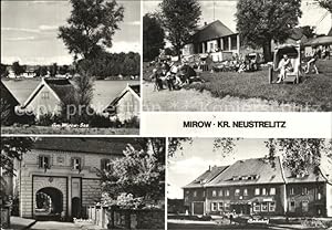 Postkarte Carte Postale 42601999 Mirow Mirow See Strand Torhaus Bahnhof Mirow Mecklenburg