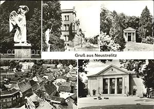 Postkarte Carte Postale 42600179 Neustrelitz Plastik im Park Stadtpark Gutenbergstrasse Luisentem...