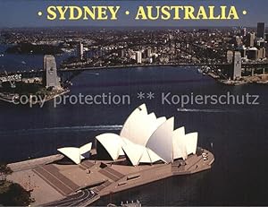 Image du vendeur pour Postkarte Carte Postale 72530574 Sydney New South Wales Aerial view Opera House and the Harbour Bridge S mis en vente par Versandhandel Boeger