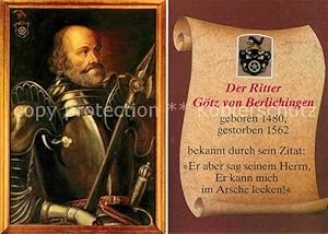 Seller image for Postkarte Carte Postale 72622481 Rittertum Mittelalter Ritter Goetz von Berlichingen Militaria for sale by Versandhandel Boeger