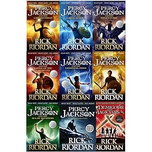 Immagine del venditore per Percy Jackson Collection 9 Books Set by Rick Riordan - Demigods and Magicians, Greek Gods venduto da usa4books