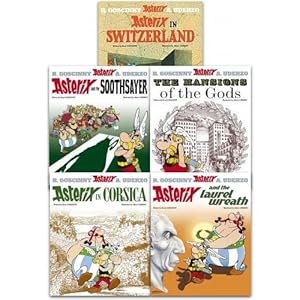 Imagen del vendedor de Asterix Series 4 Collection 5 Books Set Book 16-20 Asterix In Switzerland The Mansions Of The Gods. a la venta por usa4books