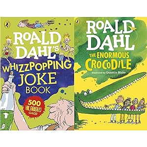 Bild des Verkufers fr Roald Dahl The Enormous Crocodile & Whizzpopping Joke Book Collection 2 Books Set zum Verkauf von usa4books