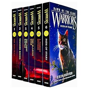 Image du vendeur pour Warriors Cats Dawn of The Clans Prequel Book 1-6 Series 6 Books Collection Set By Erin Hunter(The Sun Trail, Thunder Rising, The First Battle, The Blazing Star, A Forest Divided & Path of Stars) mis en vente par usa4books