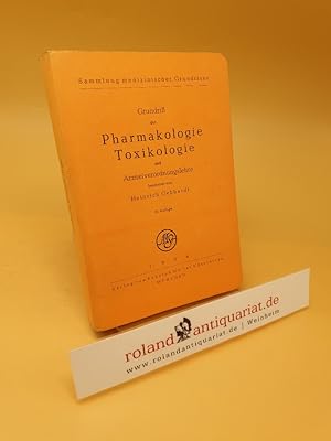 Bild des Verkufers fr Grundri der Pharmakologie, Toxikologie und Arzneiverordnungslehre zum Verkauf von Roland Antiquariat UG haftungsbeschrnkt