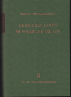 Bild des Verkufers fr Deutsches Leben im Volkslied um 1530. zum Verkauf von Antiquariat Jenischek