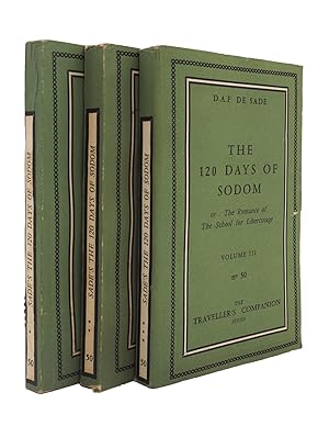 Image du vendeur pour The 120 Days of Sodom or The Romance of the School for Libertinage. Being an English Rendering of Les 120 Journes de Sodome done by Pieralessandro Casavini, with an Essay by Georges Bataille. mis en vente par McNaughtan's Bookshop, ABA PBFA ILAB