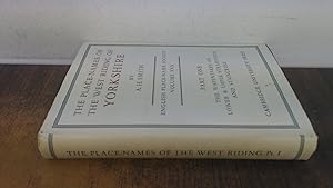 Seller image for The Place Names Of The West Riding Of Yorkshire Vol XXX Part I for sale by BoundlessBookstore