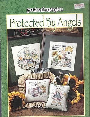 Protected By Angels, Cute Angel Patterns for Needlepoint, Cross Stitch and Embroidery