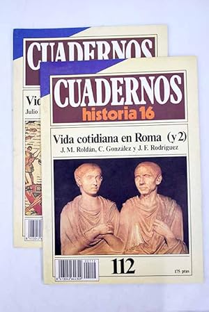 Bild des Verkufers fr Cuadernos Historia 16, serie 1985, n 111-112 Vida cotidiana en Roma zum Verkauf von Alcan Libros