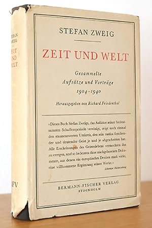 Zeit und Welt. Gesammelte Aufsätze und Vorträge 1904-1940