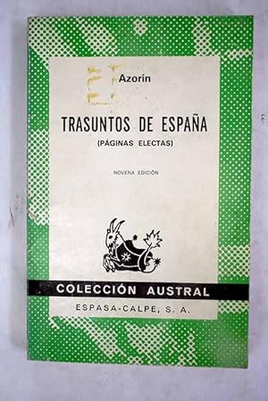 Imagen del vendedor de Trasuntos de Espaa a la venta por Alcan Libros