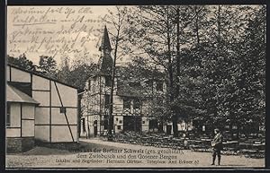 Ansichtskarte Gosen-Zwiebusch, Gasthaus Berliner Schweiz von Hermann Gärtner