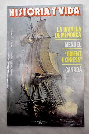 Image du vendeur pour Historia y Vida, Ao 1984, n 192:: Mendel y el mendelismo; El fin del mundo y el terror al milenio; Francia y Gran Bretaa enfrentadas en Menorca; Del pctograma al emblema; Los cien aos del Orient-Express; Stepan Bandera, lder ucraniano; El Canad, histrico y actual; Las provincias: La divisin administrativa espaola mis en vente par Alcan Libros