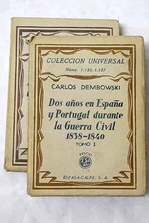 Imagen del vendedor de Dos aos en Espaa y Portugal durante la guerra civil a la venta por Alcan Libros