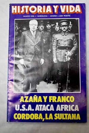 Bild des Verkufers fr Historia y Vida, Ao 1986, n 220:: Crdoba, ciudad sultana; Falsificadores de la historia; Las grandes epidemias en la Catalua del siglo XIX; Los aborgenes australianos; El brandy en Espaa; Ataques a las costas norafricanas; Entrevista con Azaa; Entrevista con Franco zum Verkauf von Alcan Libros