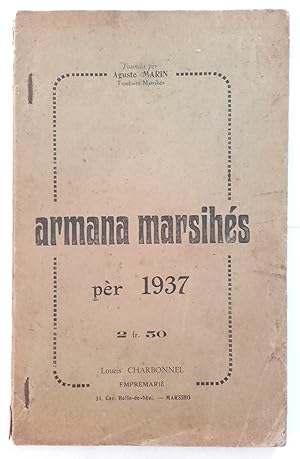 Armana marsihès pèr 1937.