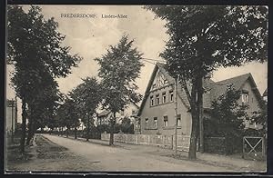 Ansichtskarte Fredersdorf / Ostbahn, Linden-Allee mit Fachwerkhaus