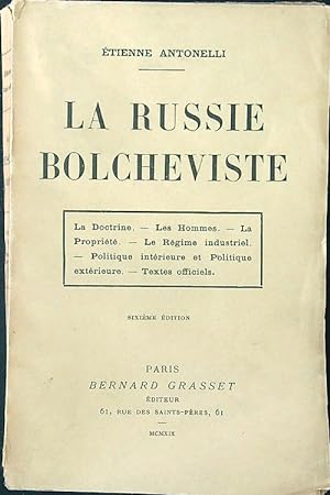 Seller image for La Russie Bolcheviste for sale by Librodifaccia