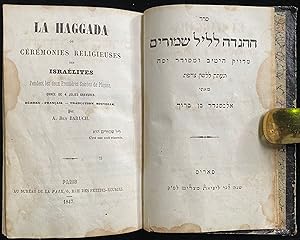 SEDER HA-HAGADAH LE-LEL SHIMURIM . :. LE-LESHON ZERFAT .HAGGADA; OU CÉRÉMONIES RELIGIEUSES DESD I...