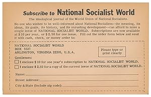 Subscribe to National Socialist World