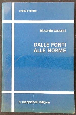 Immagine del venditore per Dalle fonti alle norme venduto da Librodifaccia