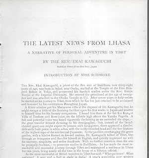 Image du vendeur pour The Latest News From Lhasa: A Narrative Of Personal Adventure In Tibet mis en vente par Legacy Books II