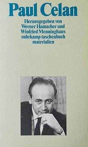 Immagine del venditore per Paul Celan. venduto da Versandantiquariat Ruland & Raetzer