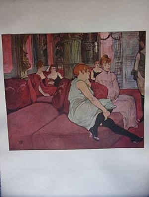 TIRAGE 20ème d' APRES UNE OEUVRE DE TOULOUSE LAUTREC AU SALON