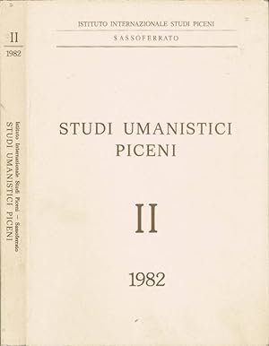 Immagine del venditore per Studi Umanistici Piceni II - 1982 venduto da Biblioteca di Babele