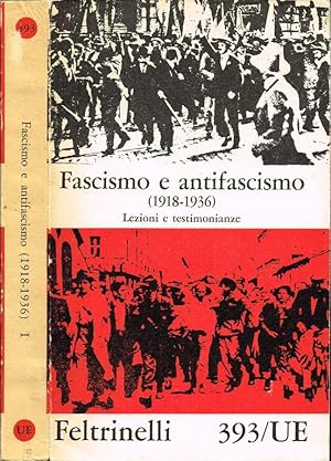 Immagine del venditore per Fascismo ed antifascismo (1918-1936) - Lezioni e testimonianze venduto da Biblioteca di Babele