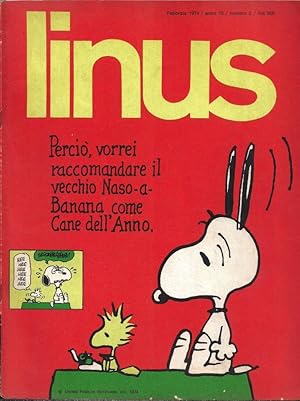 Seller image for Linus. Anno X - Febbraio 1974 - N. 2 (107) for sale by Biblioteca di Babele