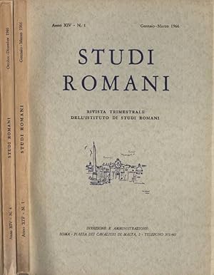 Seller image for Studi romani Anno XIV nn. 1 - 4 for sale by Biblioteca di Babele